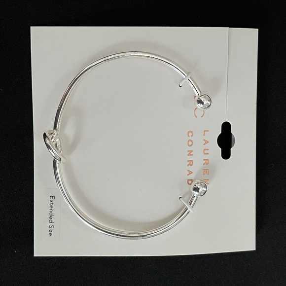 🌷LC Lauren Conrad Heart Knot Cuff Bracelet NWT - Picture 4 of 5